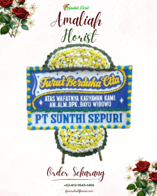 Papan Bunga Duka di Bonder