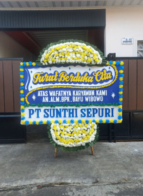 Papan Bunga Duka di Bonder