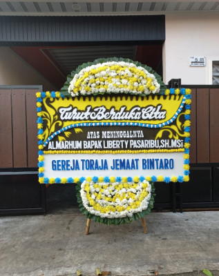 Papan Bunga Duka di Bonder
