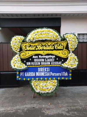 Papan Bunga Duka di Bonder